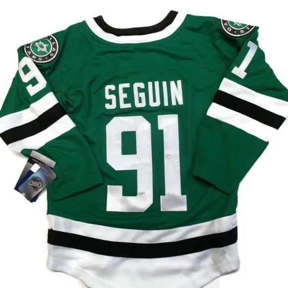 Official Dallas Stars Youth Size L/XL Tyler Seguin NHL Victory Green Home Jersey - Picture 5 of 9
